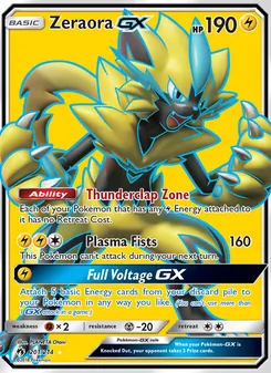 Zeraora GX (Lost Thunder #201)