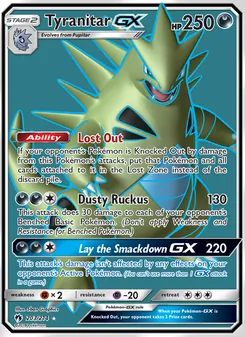 Tyranitar GX (Lost Thunder #203)