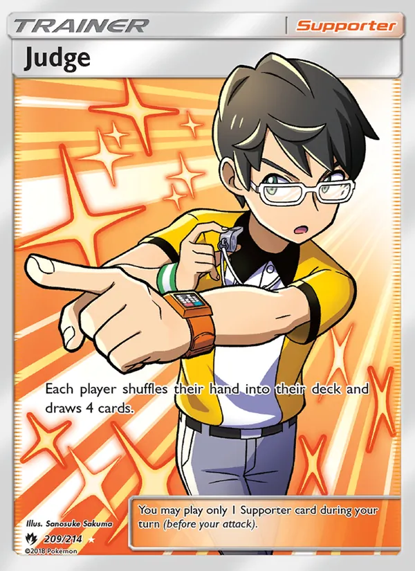 Judge — Lost Thunder #209 (Pokémon TCG card)