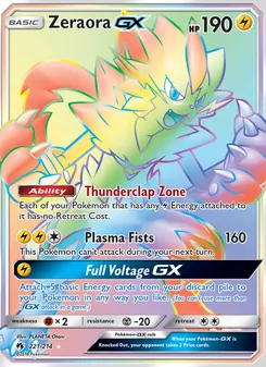 Zeraora GX (Lost Thunder #221)