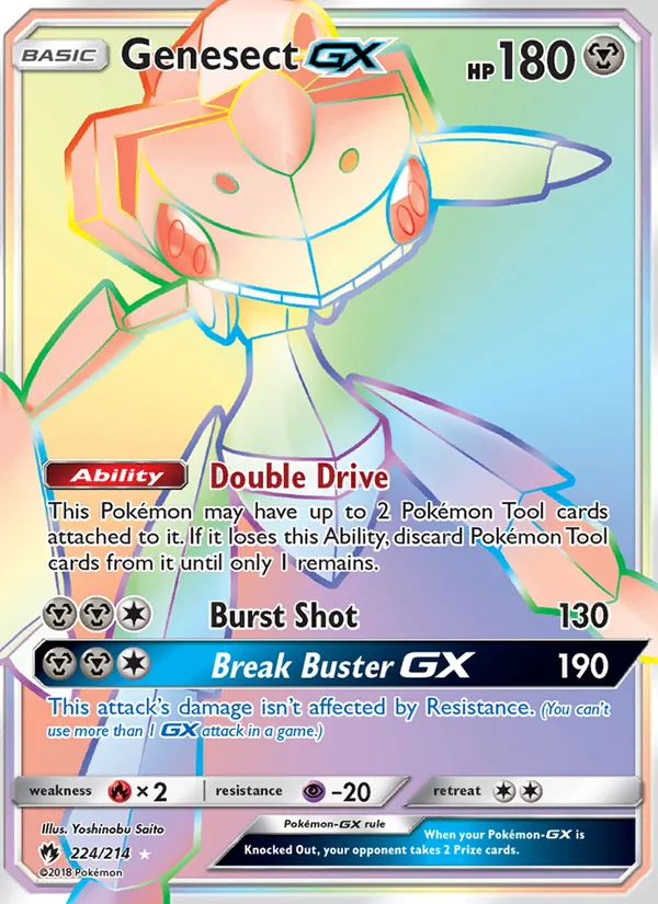 Genesect GX — Lost Thunder #224 (Pokémon TCG card)