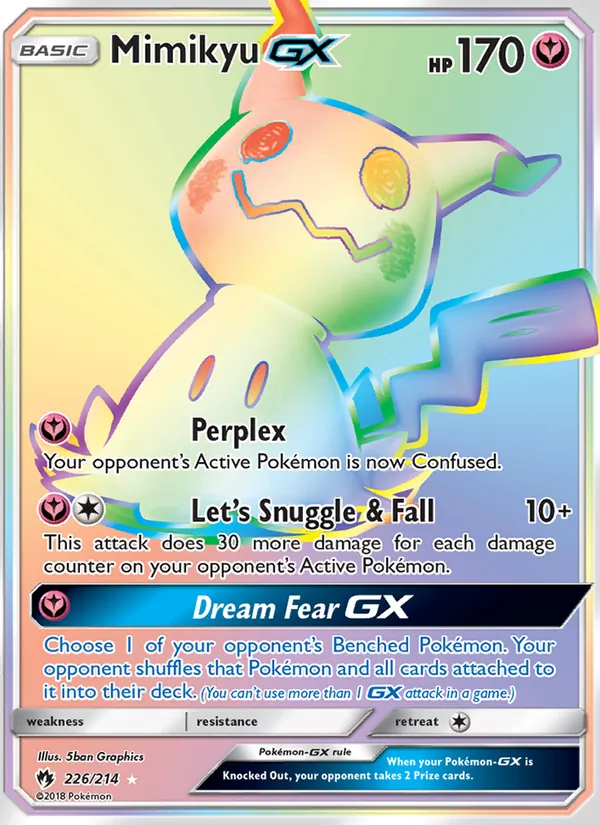 Mimikyu GX — Lost Thunder #226 (Pokémon TCG card)