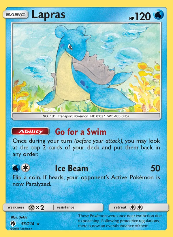 Lapras — Lost Thunder #56 (Pokémon TCG card)