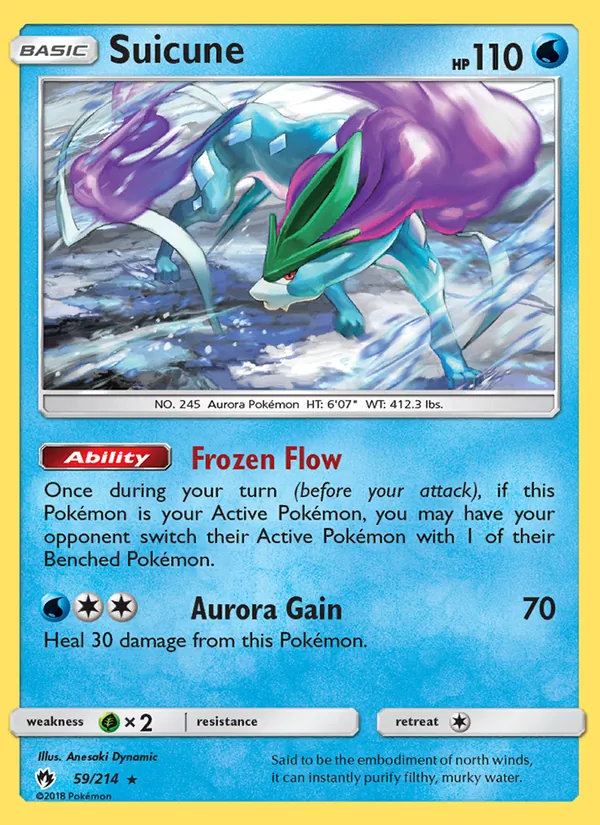 Suicune — Lost Thunder #59 (Pokémon TCG card)