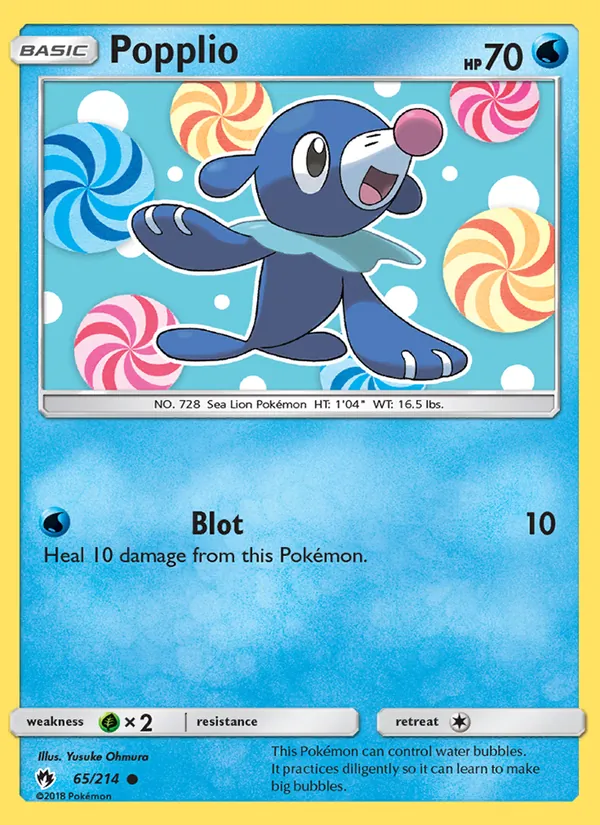 Popplio — Lost Thunder #65 (Pokémon TCG card)