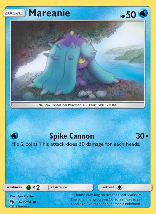 Mareanie — Lost Thunder #68 (Pokémon TCG card)