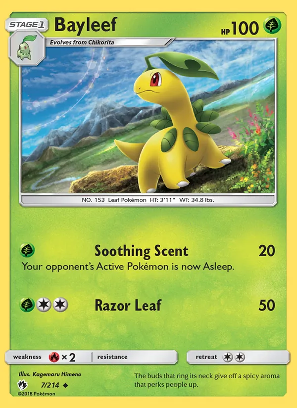 Bayleef — Lost Thunder #7 (Pokémon TCG card)