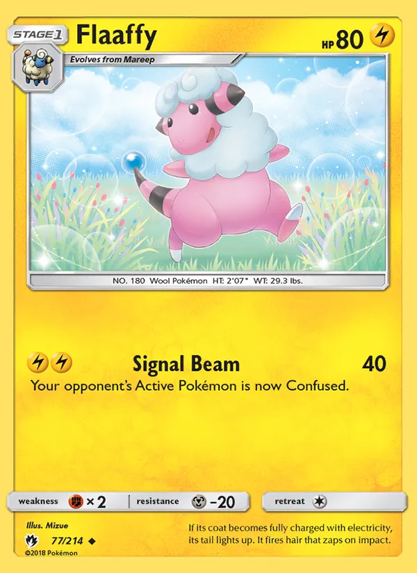 Flaaffy — Lost Thunder #77 (Pokémon TCG card)