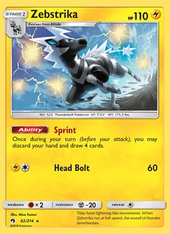 Zebstrika (Lost Thunder #82)