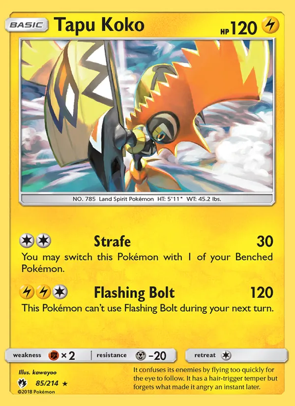 Tapu Koko — Lost Thunder #85 (Pokémon TCG card)