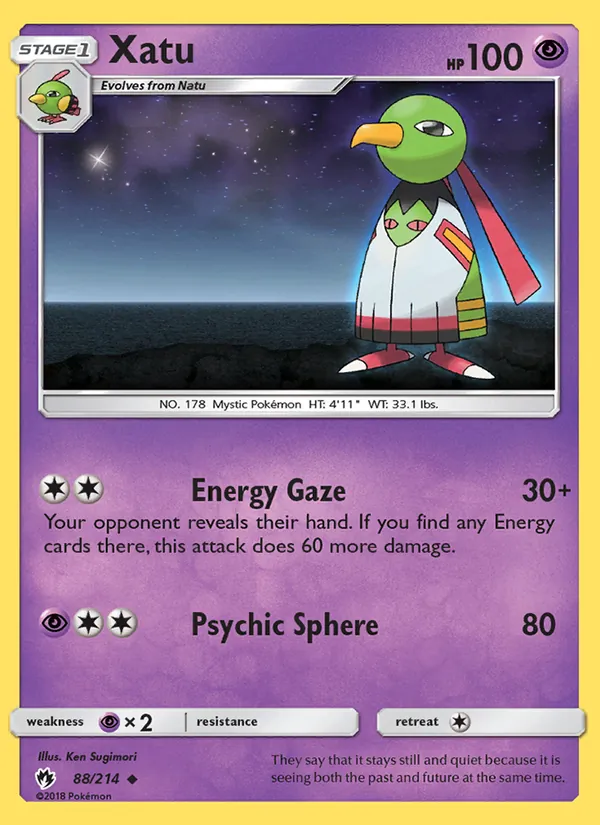 Xatu — Lost Thunder #88 (Pokémon TCG card)