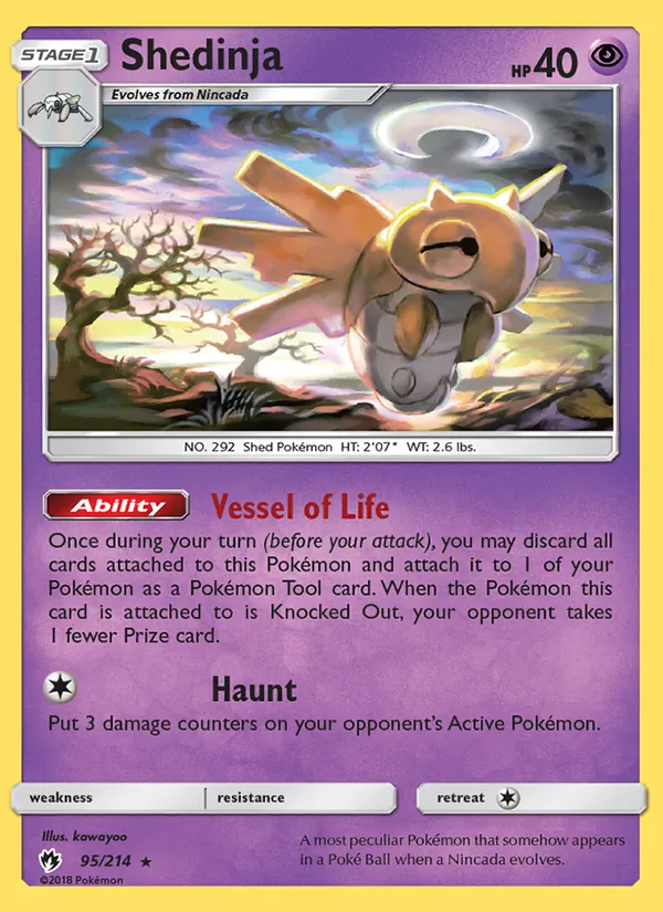 Shedinja — Lost Thunder #95 (Pokémon TCG card)