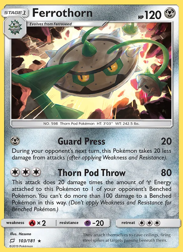 Ferrothorn — Team Up #103 (Pokémon TCG card)