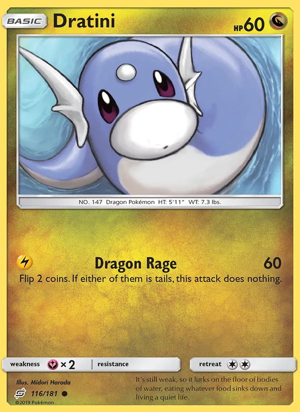 Dratini — Team Up #116 (Pokémon TCG card)