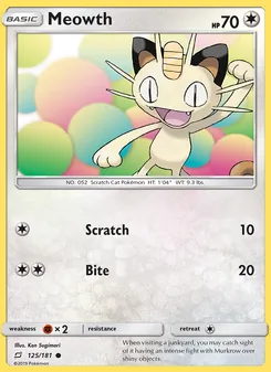 Meowth (Team Up #125)