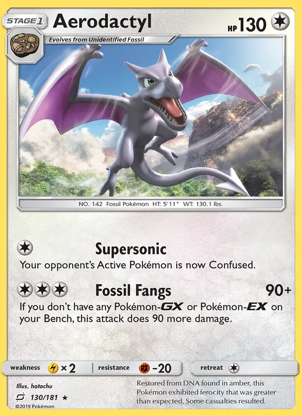 Aerodactyl — Team Up #130 (Pokémon TCG card)