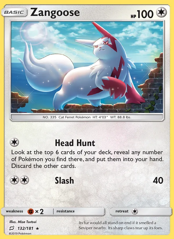Zangoose — Team Up #132 (Pokémon TCG card)