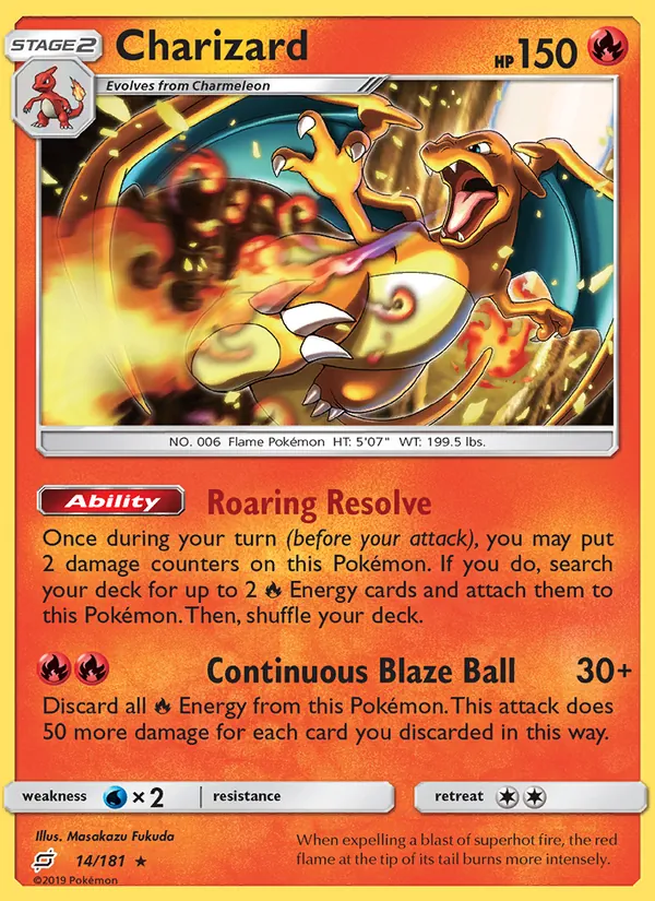 Charizard — Team Up #14 (Pokémon TCG card)