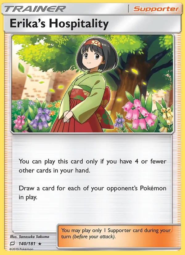 Erika’s Hospitality — Team Up #140 (Pokémon TCG card)