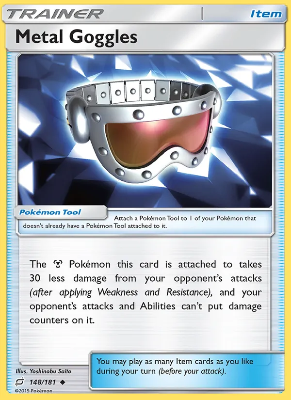 Metal Goggles — Team Up #148 (Pokémon TCG card)