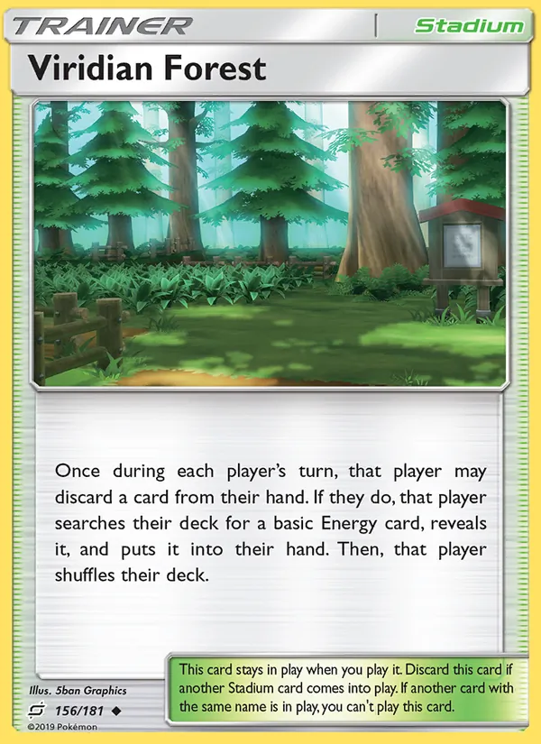 Viridian Forest — Team Up #156 (Pokémon TCG card)