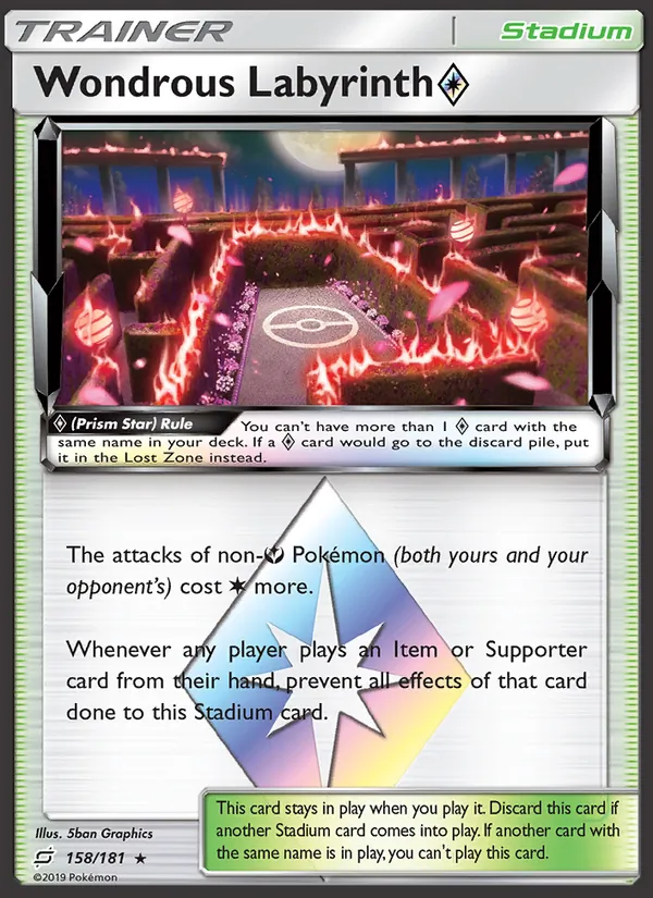 Wondrous Labyrinth ◇ — Team Up #158 (Pokémon TCG card)