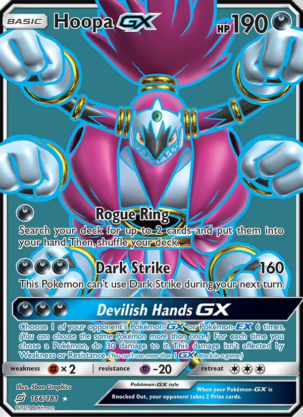 Hoopa GX — Team Up #166 (Pokémon TCG card)
