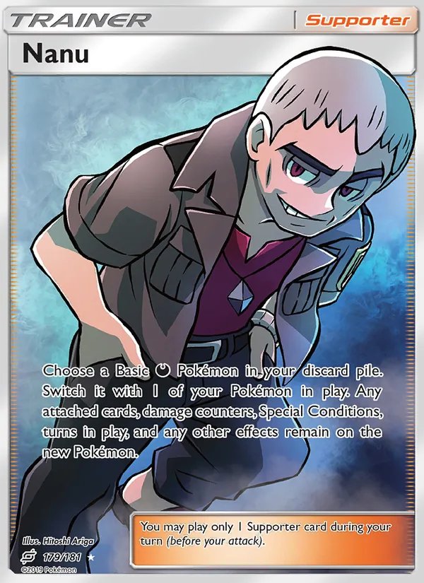Nanu — Team Up #179 (Pokémon TCG card)