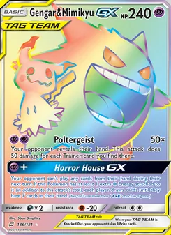 Gengar & Mimikyu GX (Team Up #186)
