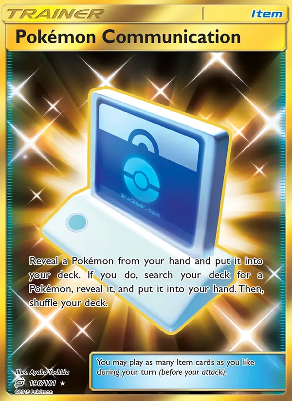 Pokémon Communication — Team Up #196 (Pokémon TCG card)