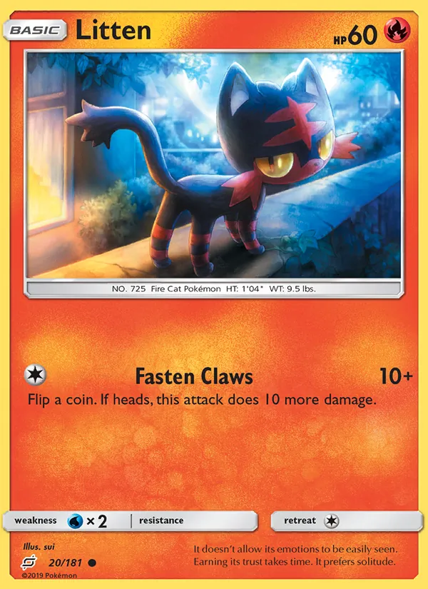 Litten — Team Up #20 (Pokémon TCG card)