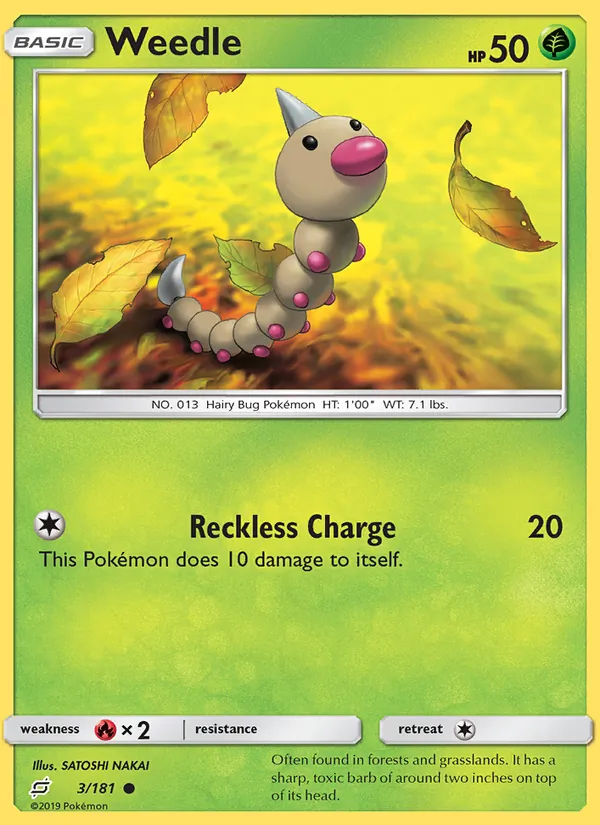 Weedle — Team Up #3 (Pokémon TCG card)