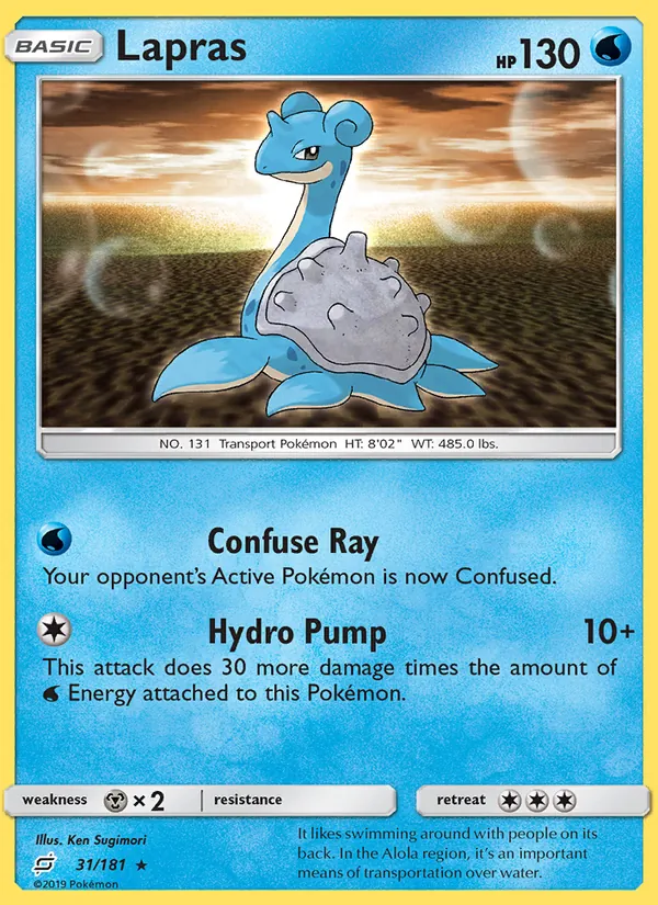 Lapras — Team Up #31 (Pokémon TCG card)