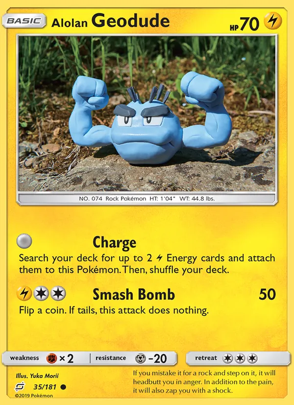 Alolan Geodude — Team Up #35 (Pokémon TCG card)