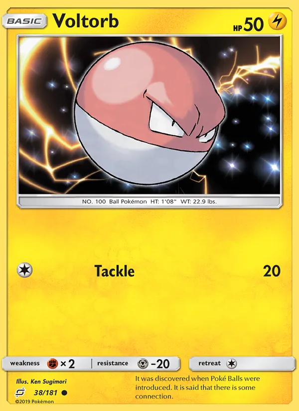 Voltorb — Team Up #38 (Pokémon TCG card)