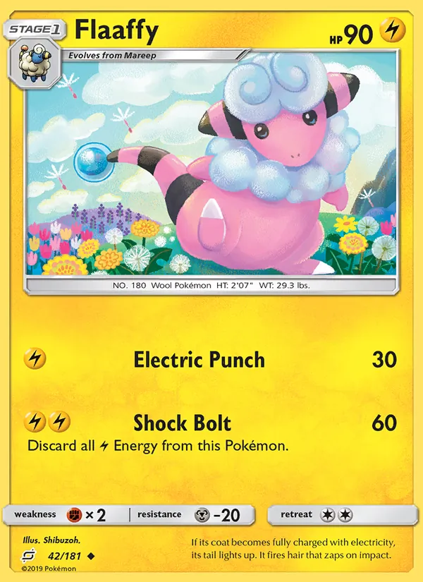 Flaaffy — Team Up #42 (Pokémon TCG card)