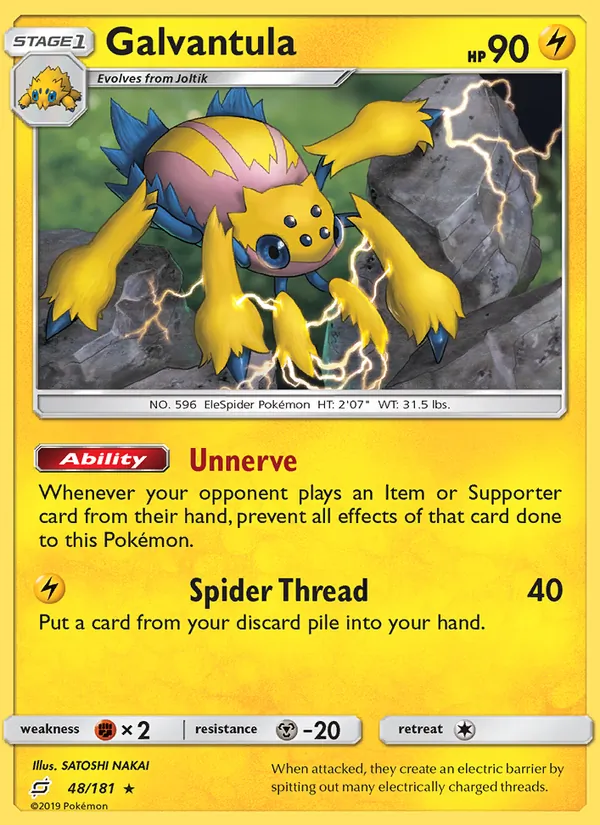 Galvantula — Team Up #48 (Pokémon TCG card)