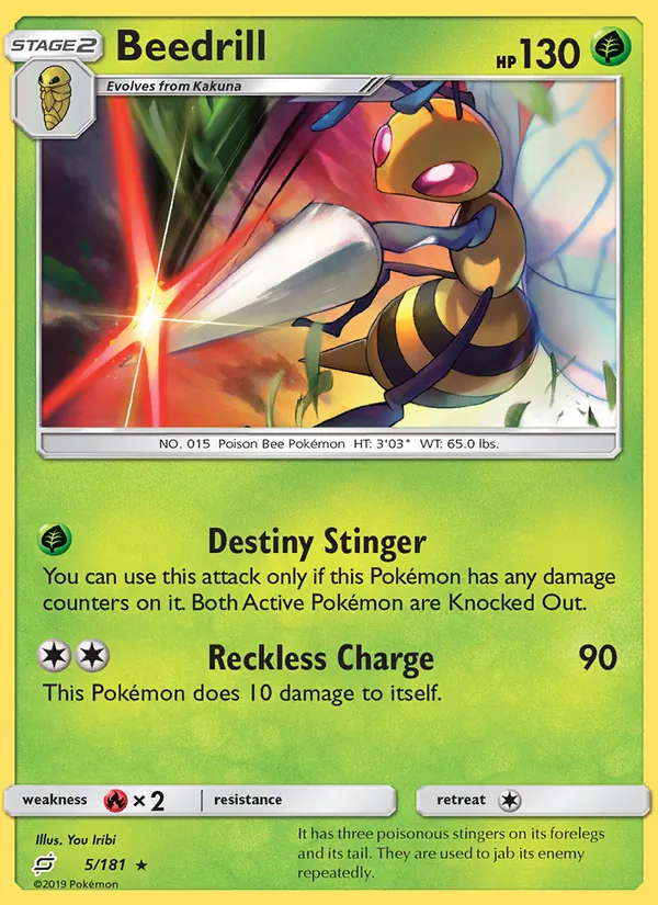 Beedrill — Team Up #5 (Pokémon TCG card)