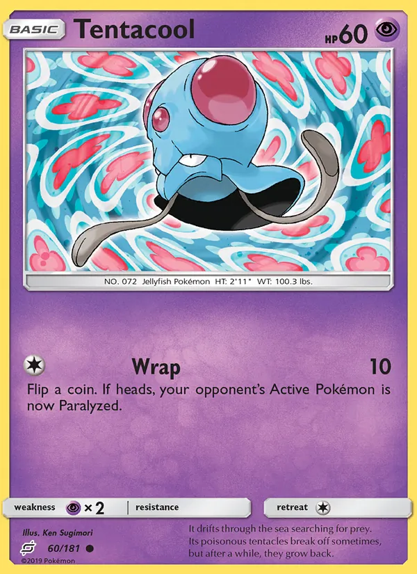 Tentacool — Team Up #60 (Pokémon TCG card)