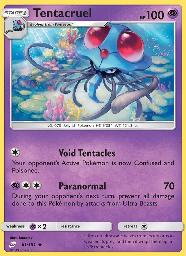 Tentacruel — Team Up #61 (Pokémon TCG card)