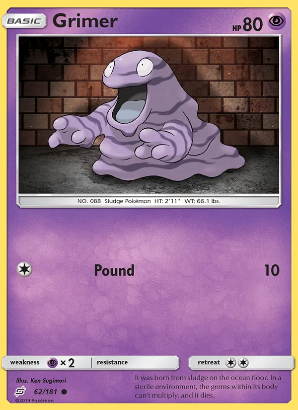 Grimer — Team Up #62 (Pokémon TCG card)