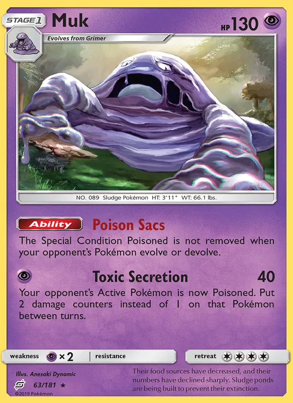 Muk — Team Up #63 (Pokémon TCG card)