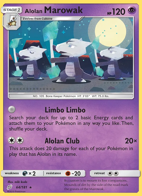 Alolan Marowak — Team Up #64 (Pokémon TCG card)