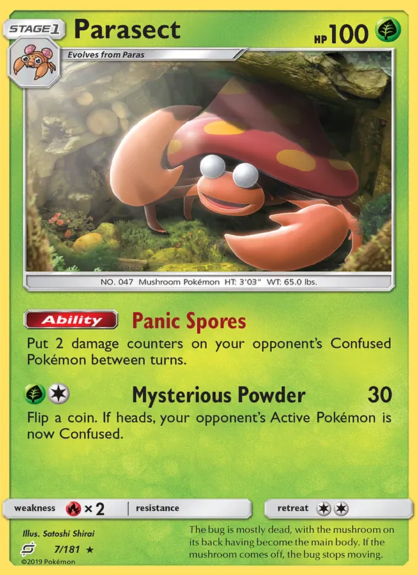 Parasect — Team Up #7 (Pokémon TCG card)