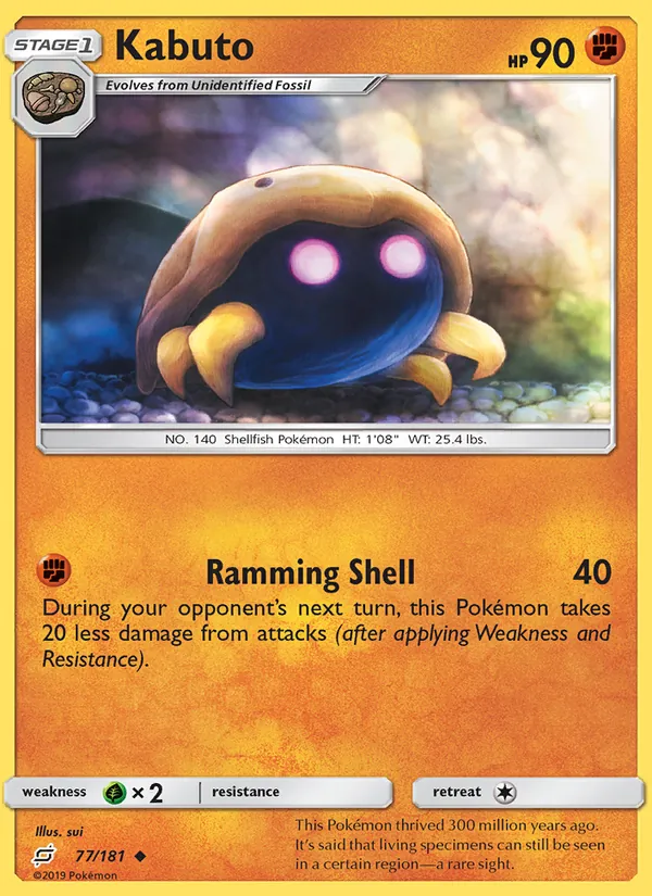 Kabuto — Team Up #77 (Pokémon TCG card)