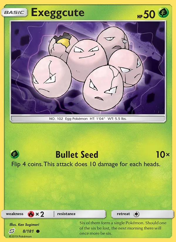 Exeggcute — Team Up #8 (Pokémon TCG card)