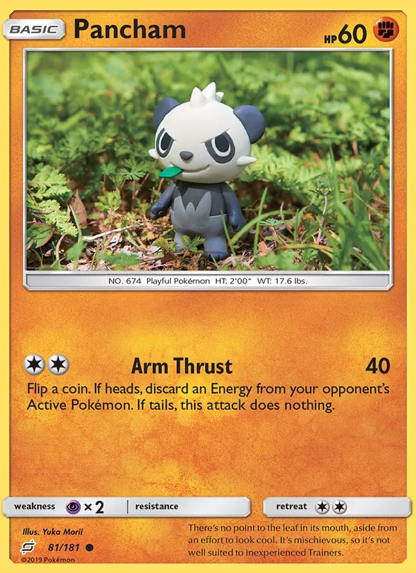 Pancham — Team Up #81 (Pokémon TCG card)