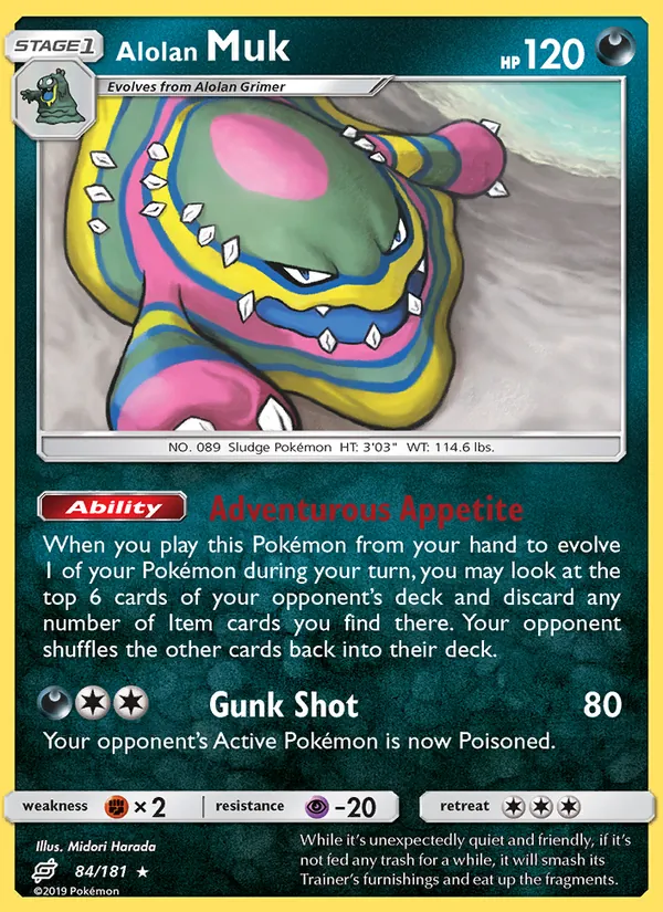 Alolan Muk — Team Up #84 (Pokémon TCG card)