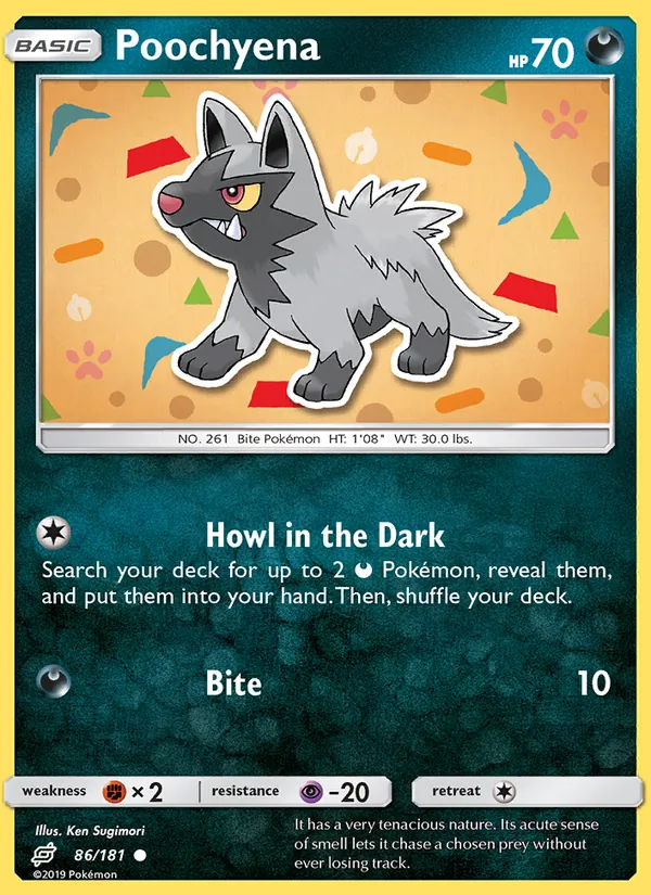 Poochyena — Team Up #86 (Pokémon TCG card)