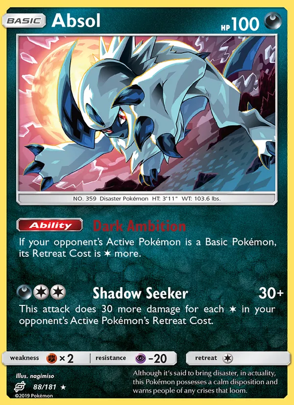 Absol — Team Up #88 (Pokémon TCG card)
